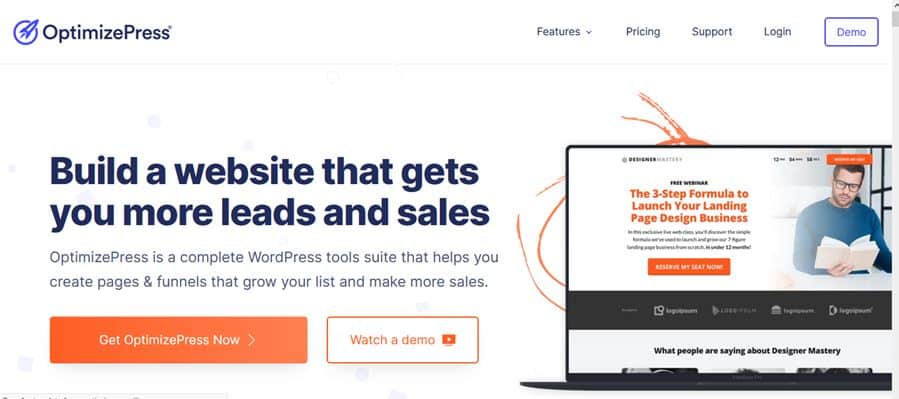 Optimizepress - funnel builder for WordPress