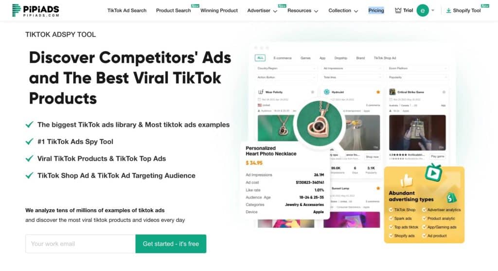 TikTok ads examples  #1 TikTok ads spy tool - Pipiads